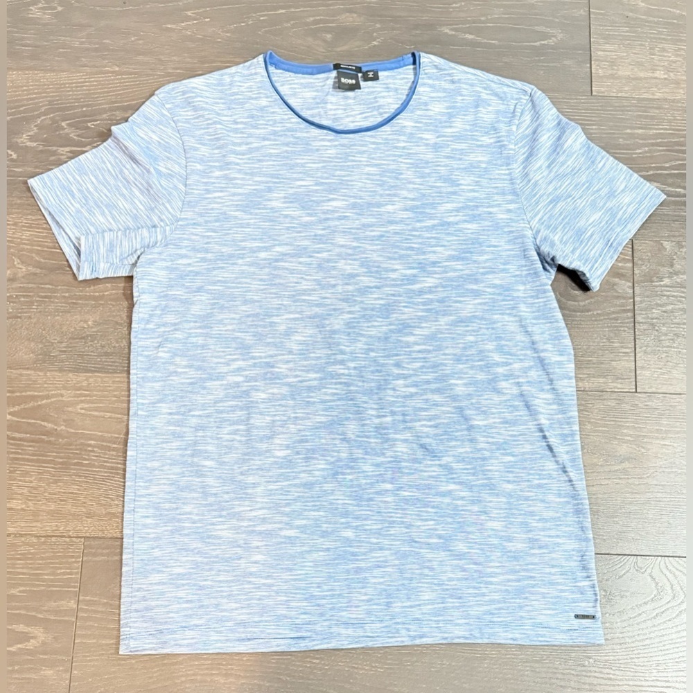 Hugo Boss Blue Heather Short Sleeve Tee - Picture 2 of 7
